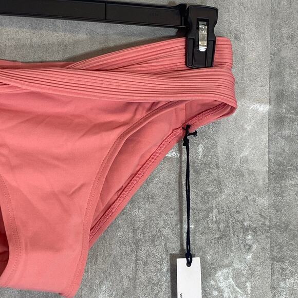 ROBIN PICCONE Pink Lemonade Lily Sash Hipster Moderate Coverage Bikini Bottoms - Picture 3 of 9